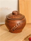 69-131/1 Горшок для жаркого №2 (Колос) 0,55 л. ; высота - 11см, ширина - 12см, длина - 12см 69-131/1