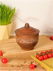 69-328 Горшок для запекания (Орнамент) 0,6 л. ; высота - 13см, ширина - 12см, длина - 12см (2) 69-328