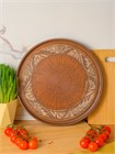 69-355.Ш Блюдо для пиццы (сервировочное)(Орнамент); высота - 2,5см, ширина - 28см, длина - 28см 69-355.Ш