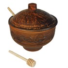 69-249М1 Емкость для меда "Вьюнок" 0,9 л. ; высота - 9см, ширина - 14см, длина - 14см 69-249М